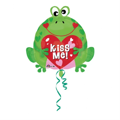 JuniorShape - Kiss Me! Béka fólia lufi