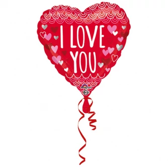 43 cm-es I Love fólia lufi