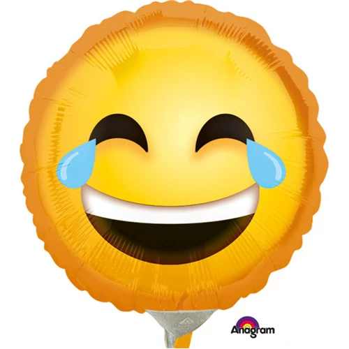 23 cm-es nevető  Smiley fólia lufi
