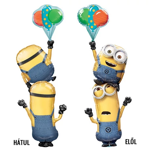 Multi -Balloons -Minion fólia lufi, 101x154cm