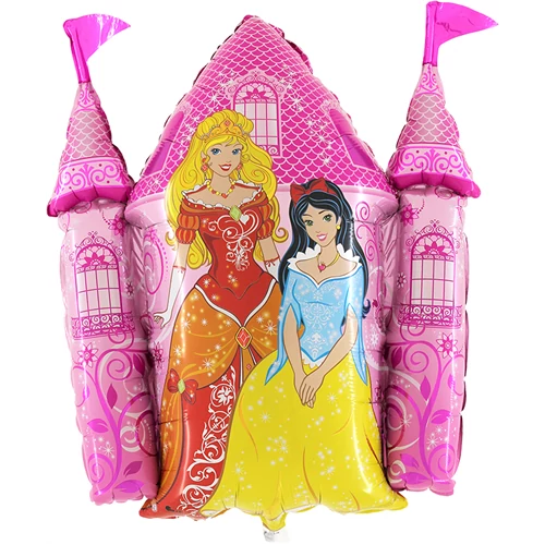 SuperShape -  Kastély hercegnőkkel fólia lufi
