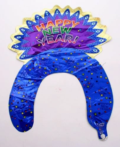 Happy New Year Air Doo kék fólia lufi