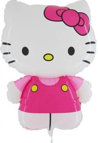 SuperShape - 80 cm-es Hello Kitty pink fólia lufi