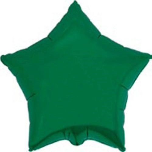 45 cm-es csillag alakú zöld fólia lufi