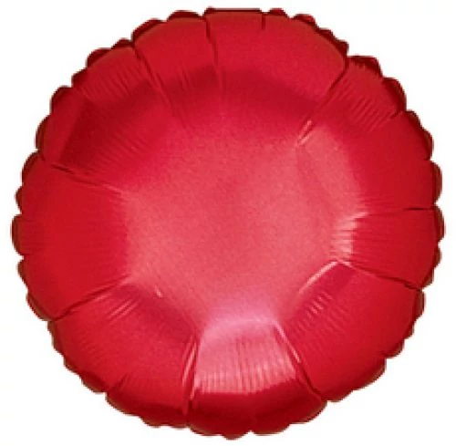 45 cm-es kerek piros fólia lufi
