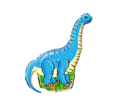 Mini -  Dinosaurus kék fólia lufi