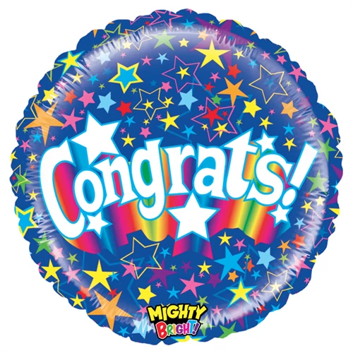 53 cm-es Congrats! fólia lufi