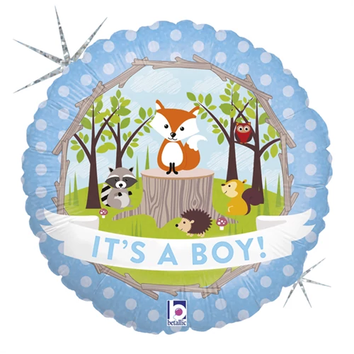 46 cm-es It's a boy! kerek fólia lufi