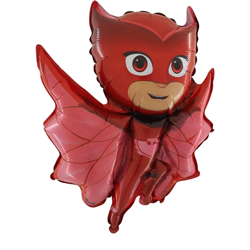 MiniShape - 30 cm-es PJ Masks / Pizsihősök piros fólia lufi