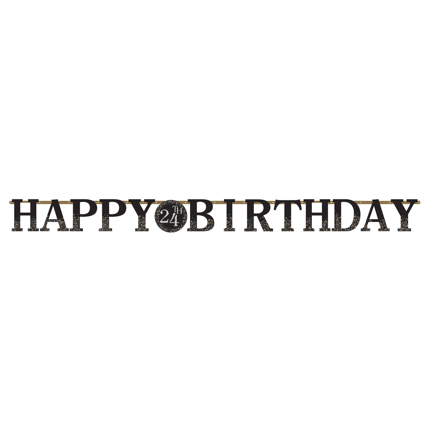 Happy Birthday arany  egyediesíthető prizmás betűfelirat