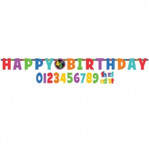 Egyediesíthető Happy Birthday felirat