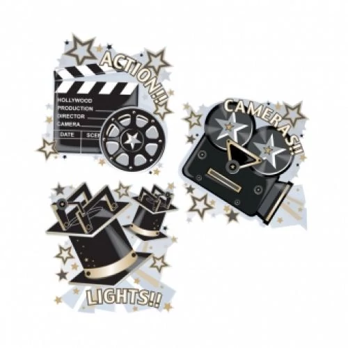 Hollywood függő dekoráció 3 db/cs