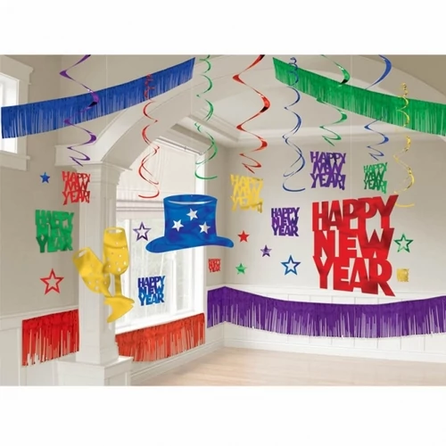 Óriás Happy New Year szoba dekoráció, 13 db