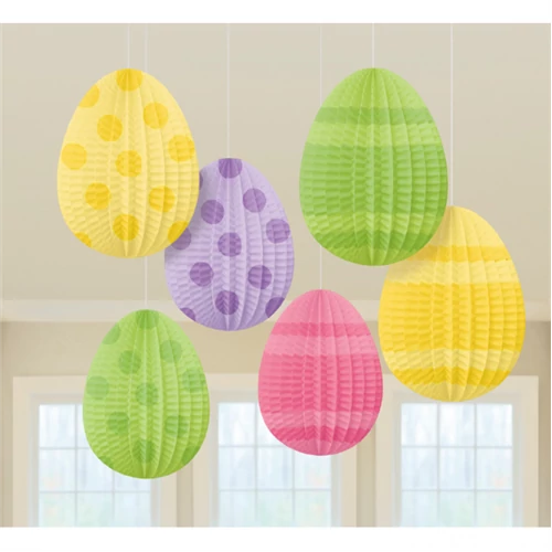 Mini tojás formájú lampion 10 cm 6 db/cs