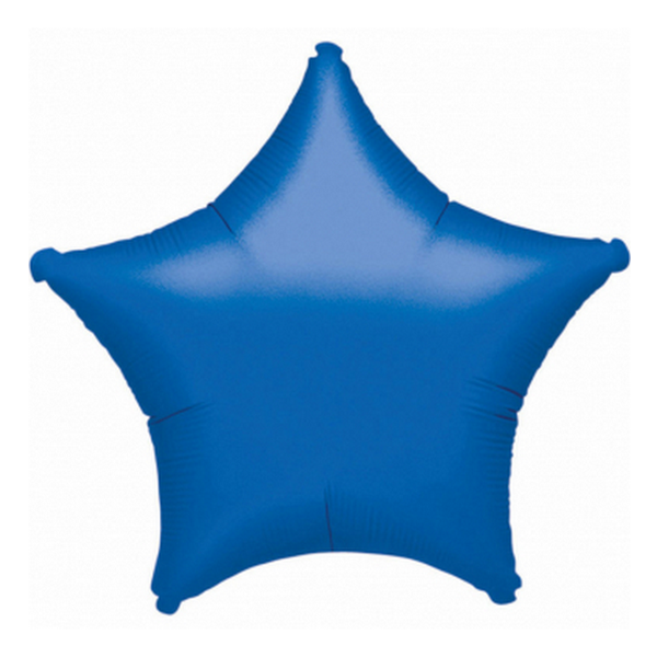 45 cm-es Solid Color kék csillag alakú fólia lufi