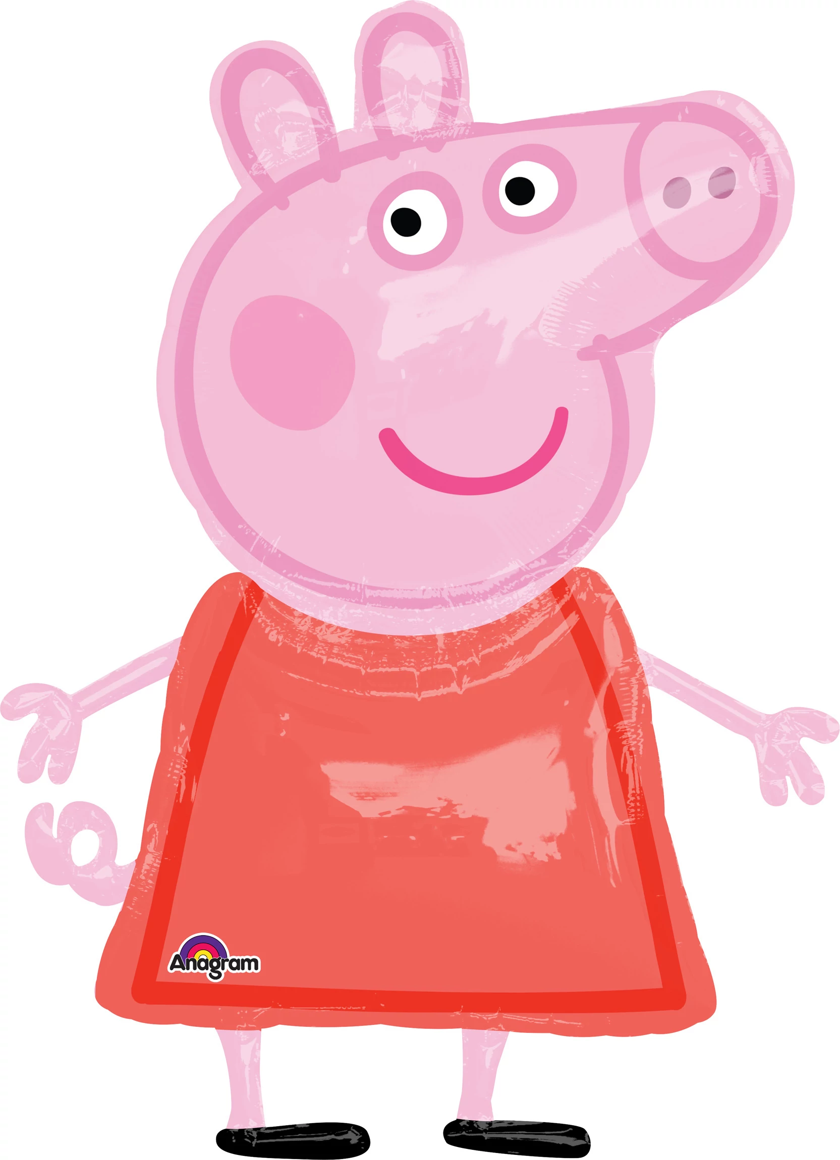 Air-Walker-Sétáló Peppa malac fólia lufi, 91 x 121 cm