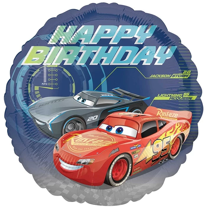 45 cm-es Verdák Happy Birthday fólia lufi