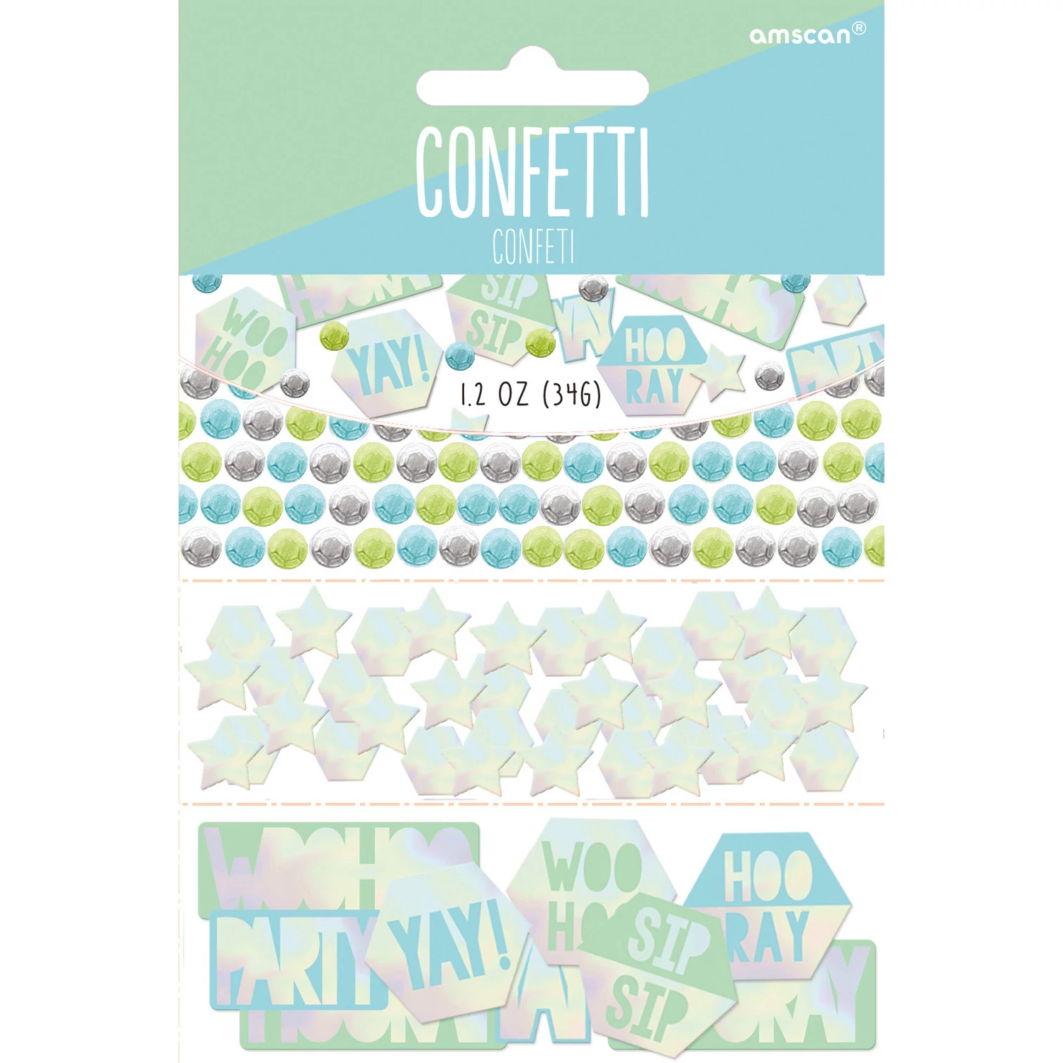 Shimmering Party konfetti, 34g