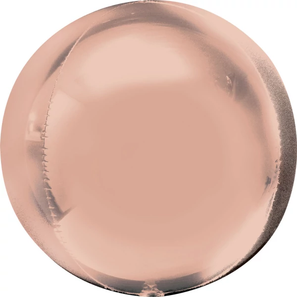 Orbz -Rose gold színű fólia lufi, 40 cm