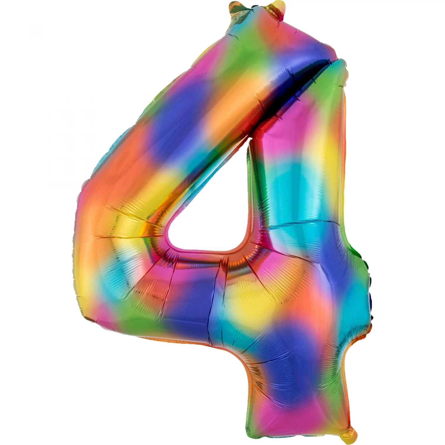 SuperShape szivárvány színű 4 szám fólia lufi 60 x 91 cm