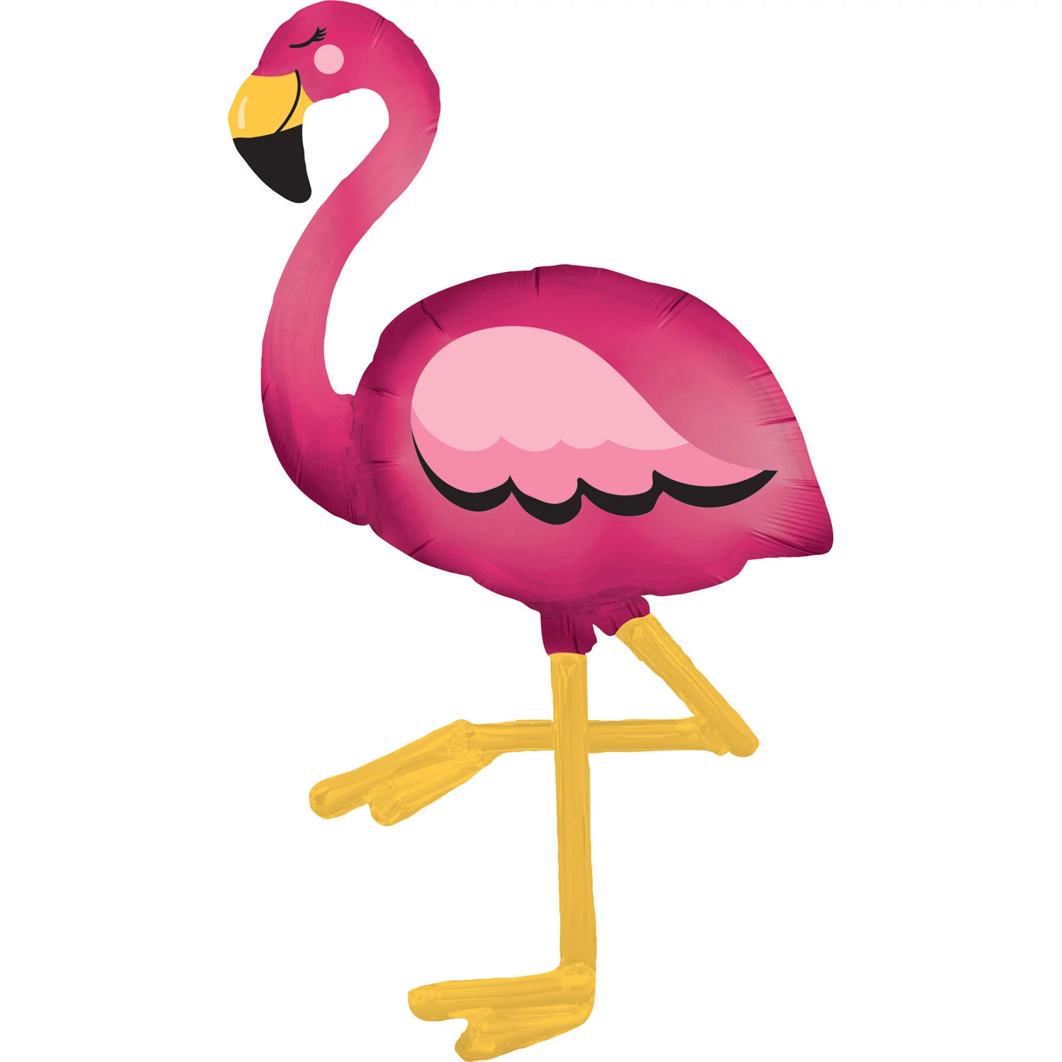 AirWalker - 86 cm x 172 cm-es sétáló flamingó figura fólia lufi