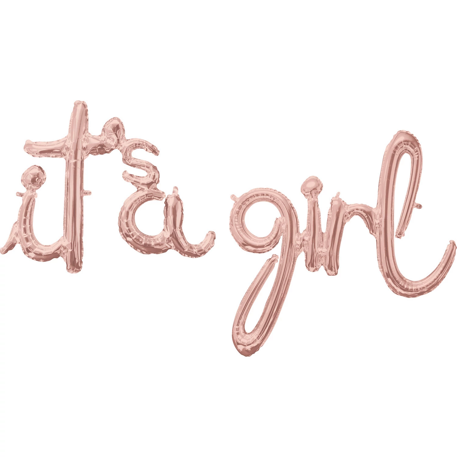 JumboShape - rosegold It's a Girl fólia lufi