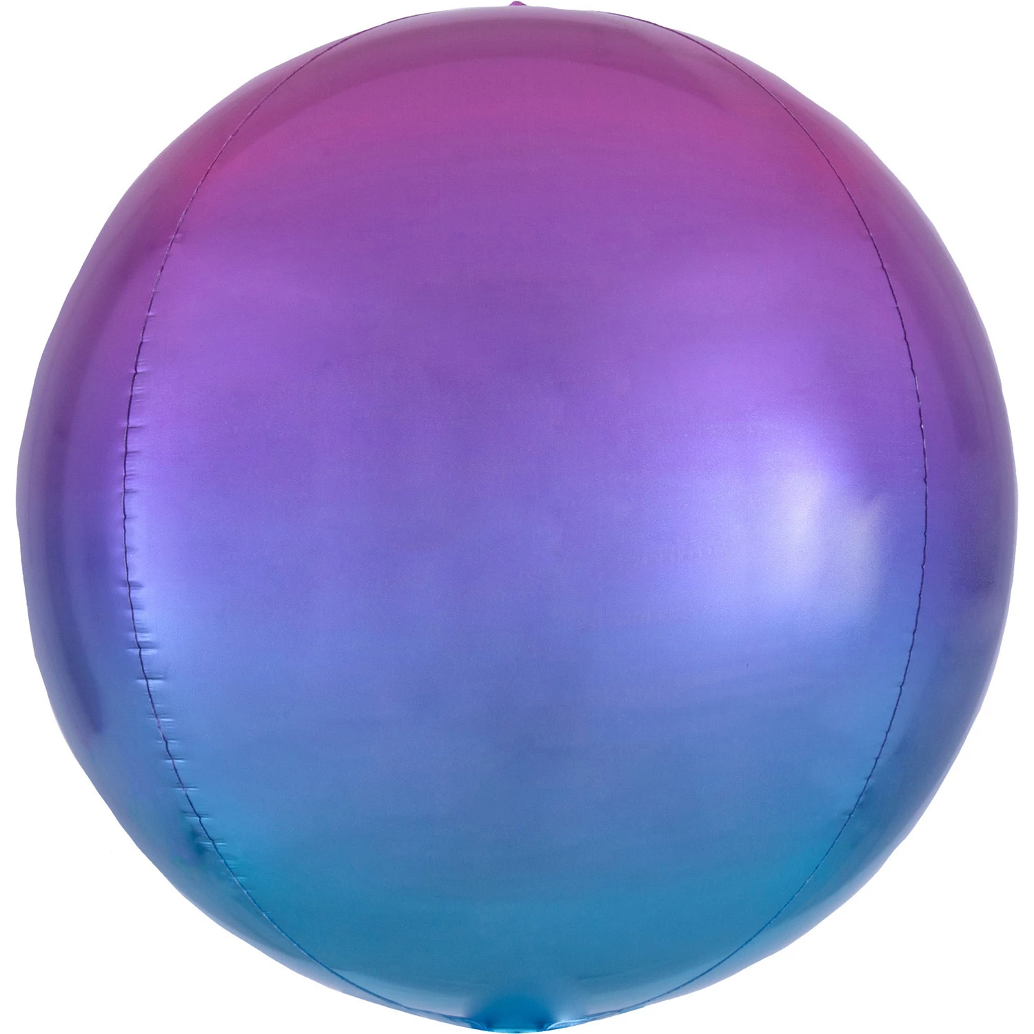 Orbz - Ombre piros-kék fólia lufi, 40 cm