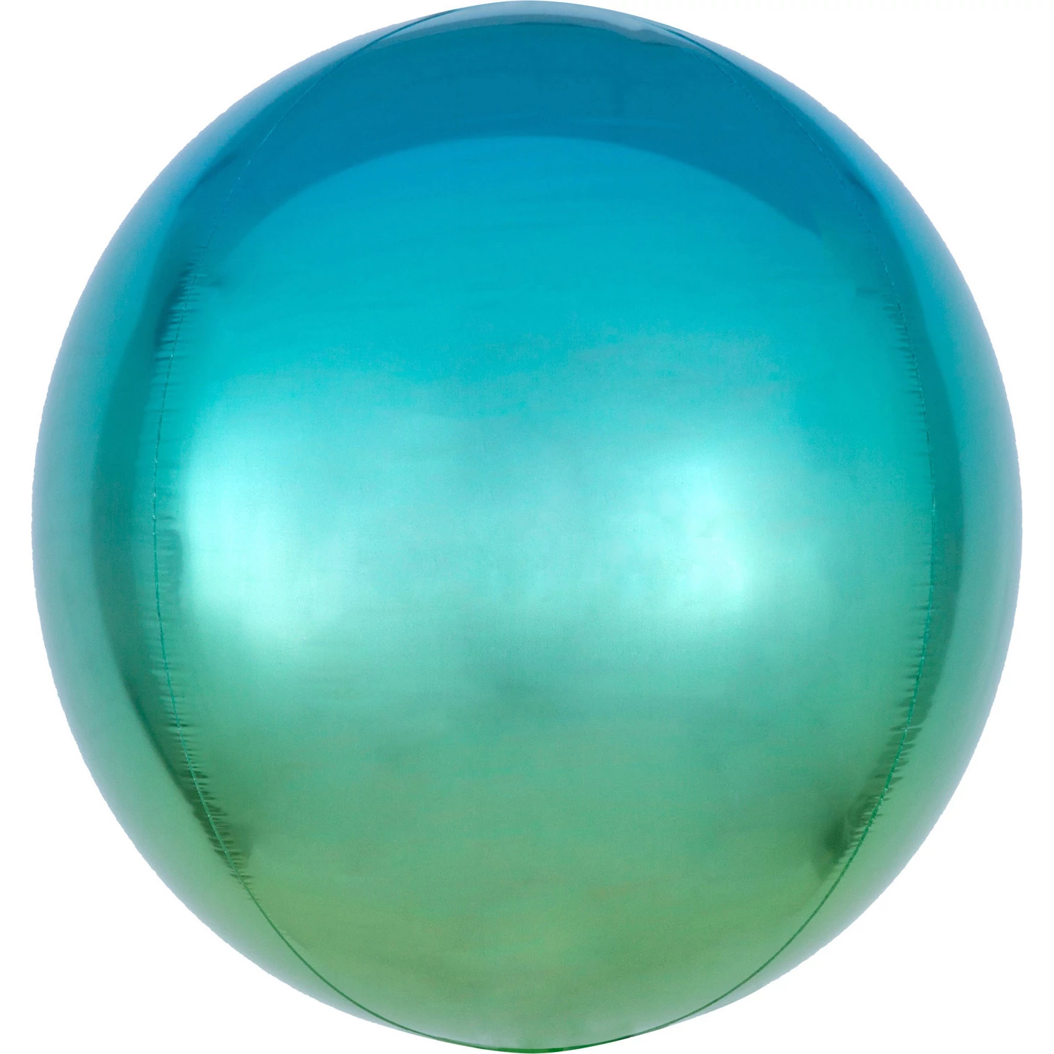 Orbz - 40 cm-es ombre kék-zöld fólia lufi