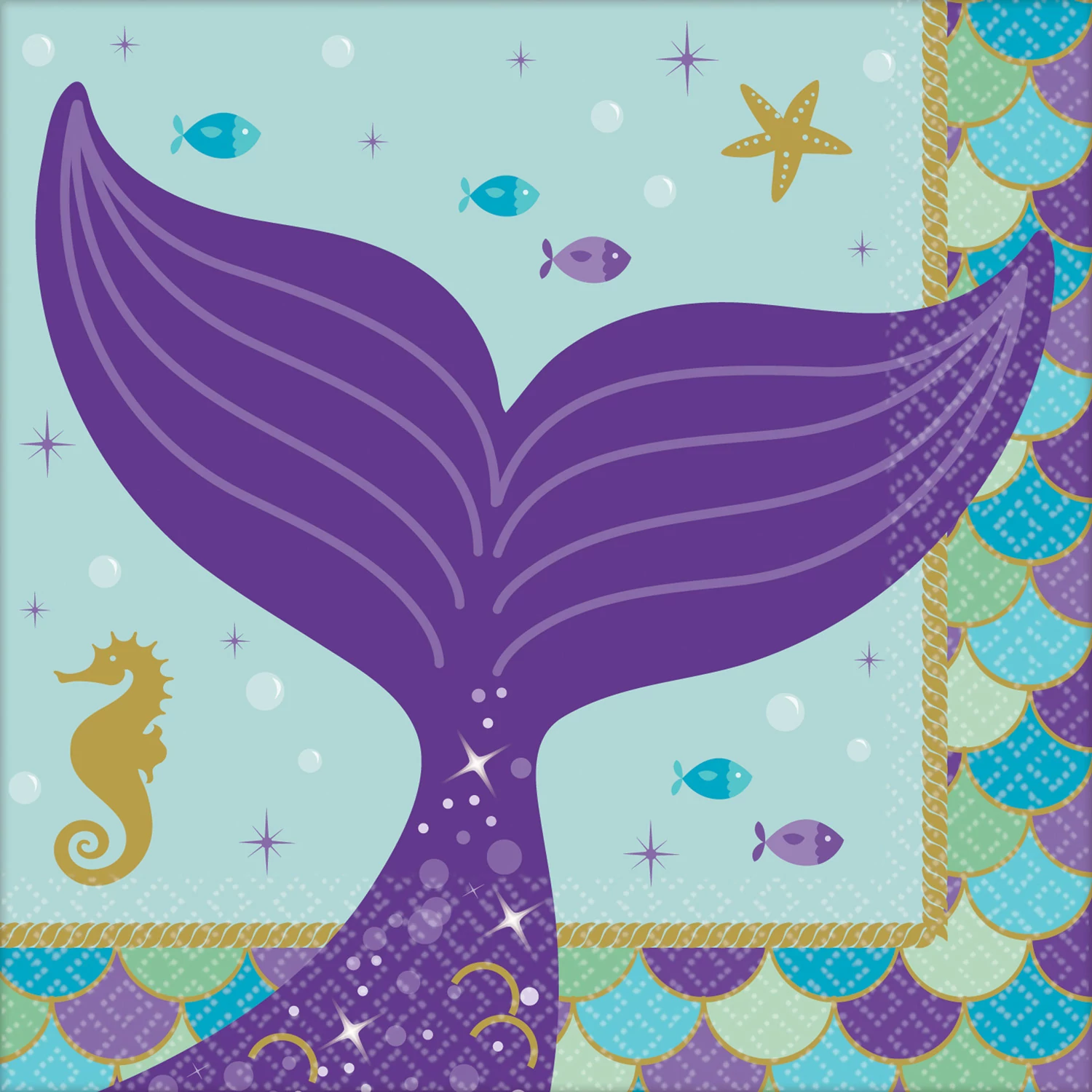 Mermaid Wishes - szalvéta 25 x 25 cm  16 db/cs.