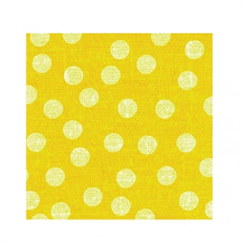 Sárga pöttyös szalvéta 33 x 33 cm 20 db/cs