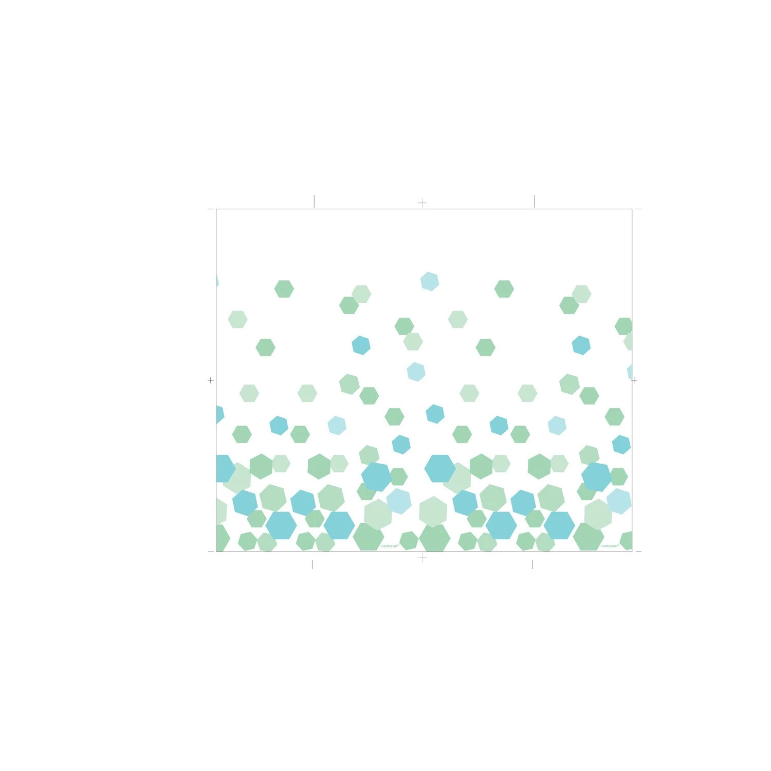 Shimmering Party műanyag asztalterítő - 137 cm x 259 cm