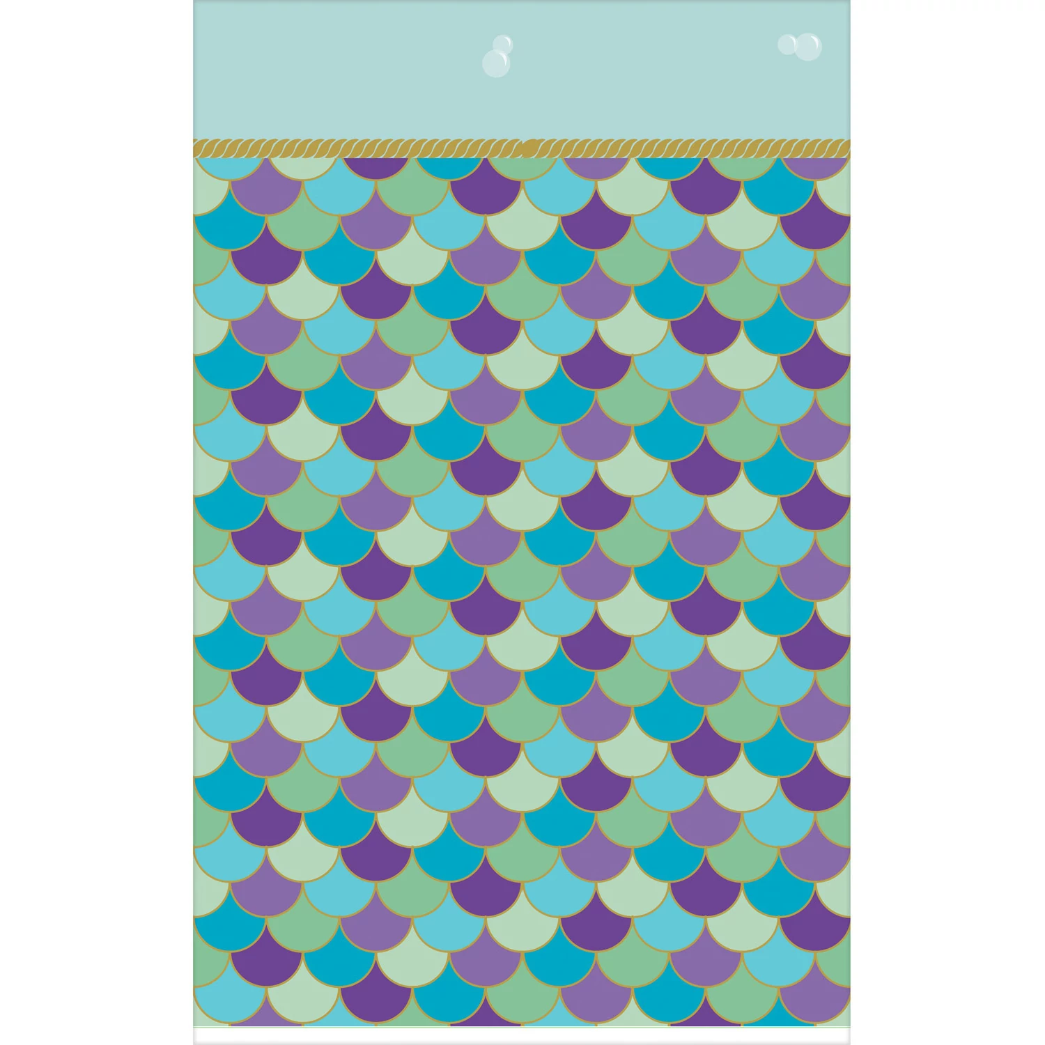 Mermaid Wishes - hableány papír asztalterítő - 137 cm x 259 cm