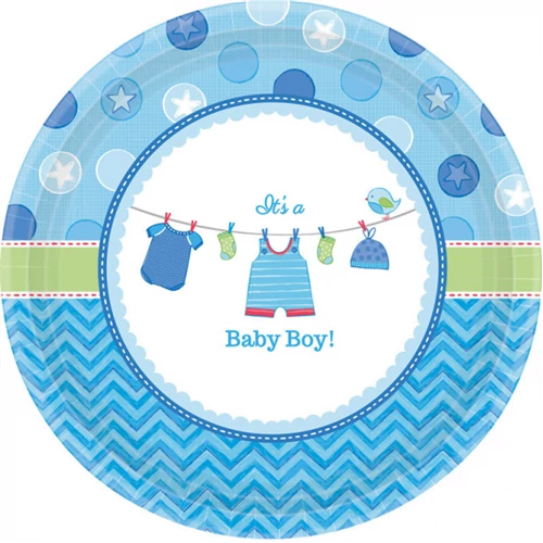 It's a boy kék tányér 26 cm 8 db/cs