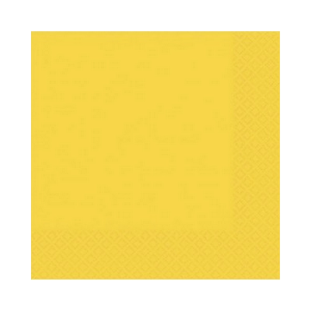 Citromsárga szalvéta 33 x 33 cm, kétrétegű, 50 db/cs