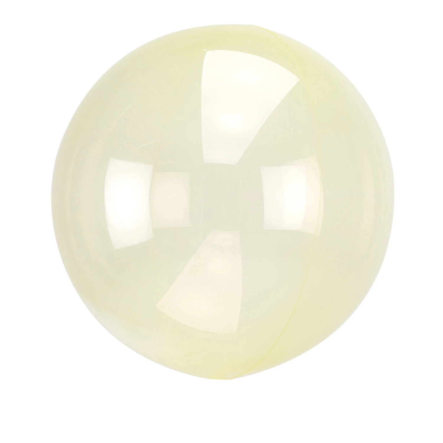 Clearz - 40 cm-es átlátszó, citromsárga fólia lufi