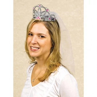 Hen Night tiara fátyollal