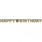 Happy Birthday arany prizmás betűfelirat