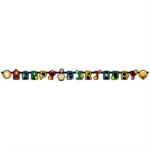 Smiley Emoticons HB betűfelirat 193 x 15 cm