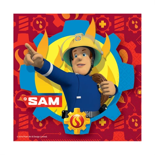 Sam, a tűzoltó szalvéta 33 x 33 cm 20 db/cs