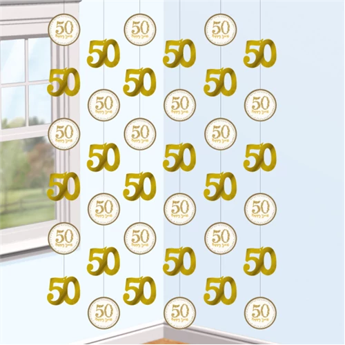 Dekoráció 50. évfordulóra 6 db/cs.