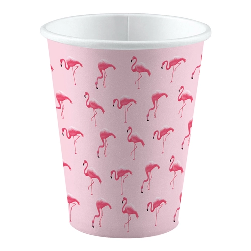Flamingós pohár 250ml -es,8 db/cs.