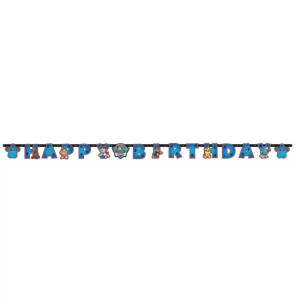 Mancs Őrjárat Happy Birthday betűfelirat 179,8 x 13,7 cm