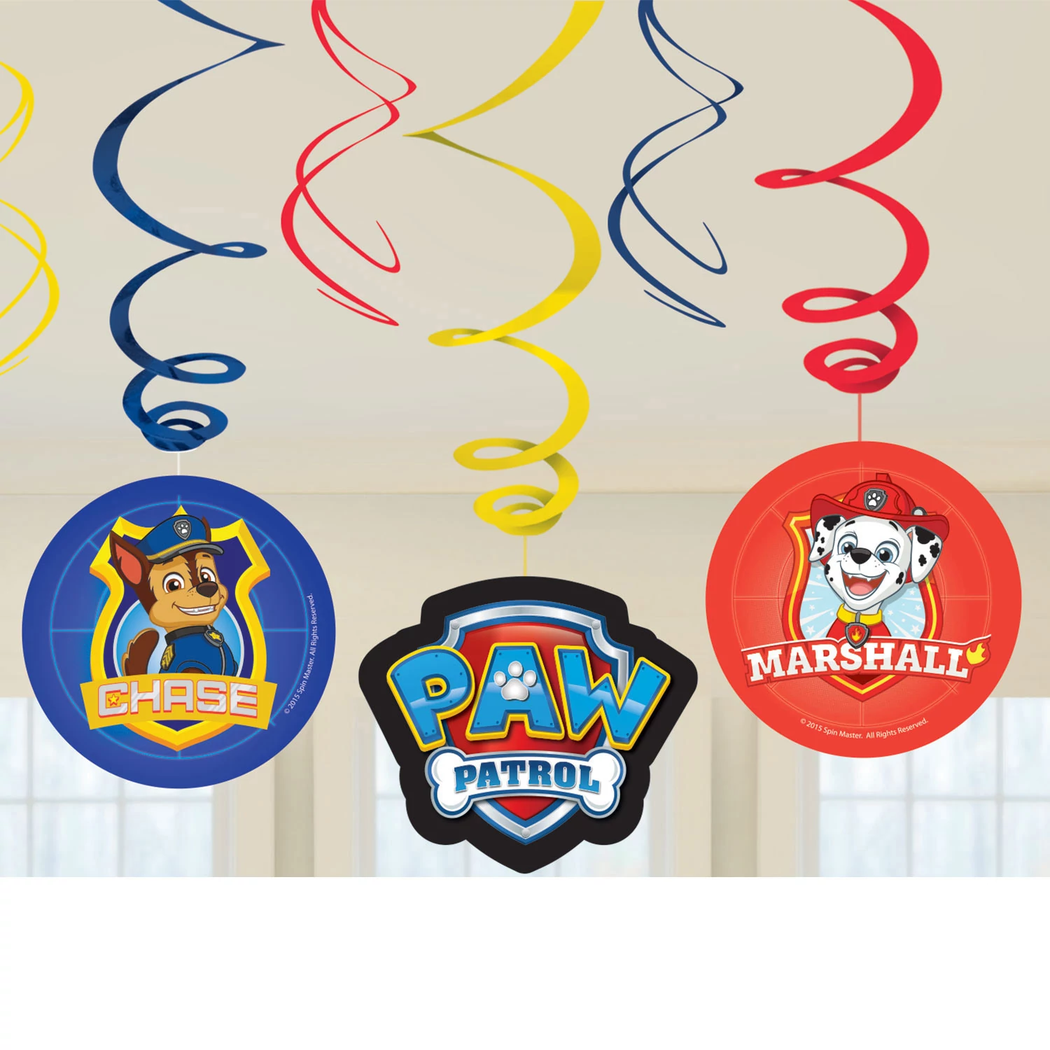 Paw Patrol-Mancs Őrjárat függő dekoráció  6 db/cs.