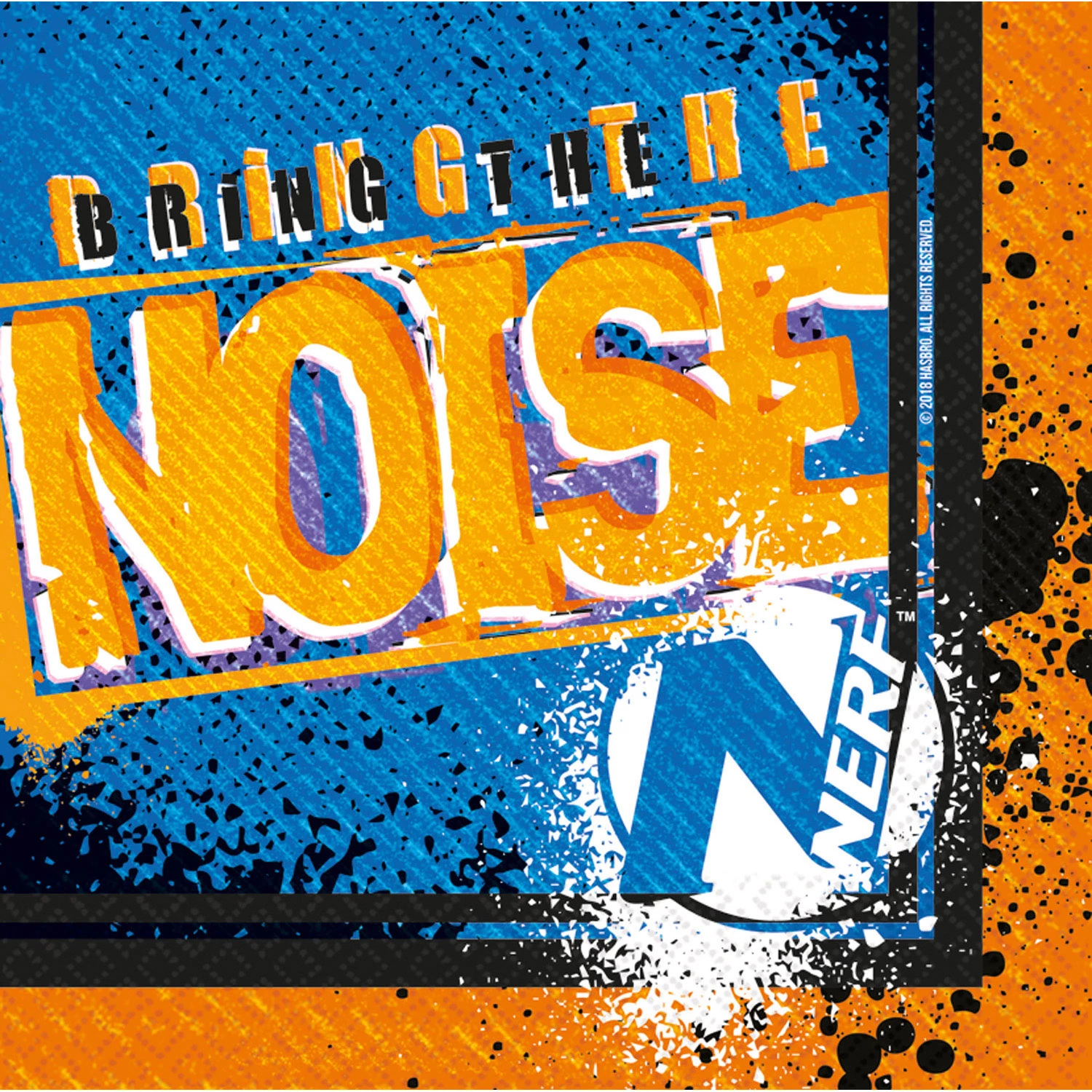 Nerf- Bring the Noise szalvéta  33x33 cm 16 db/cs.