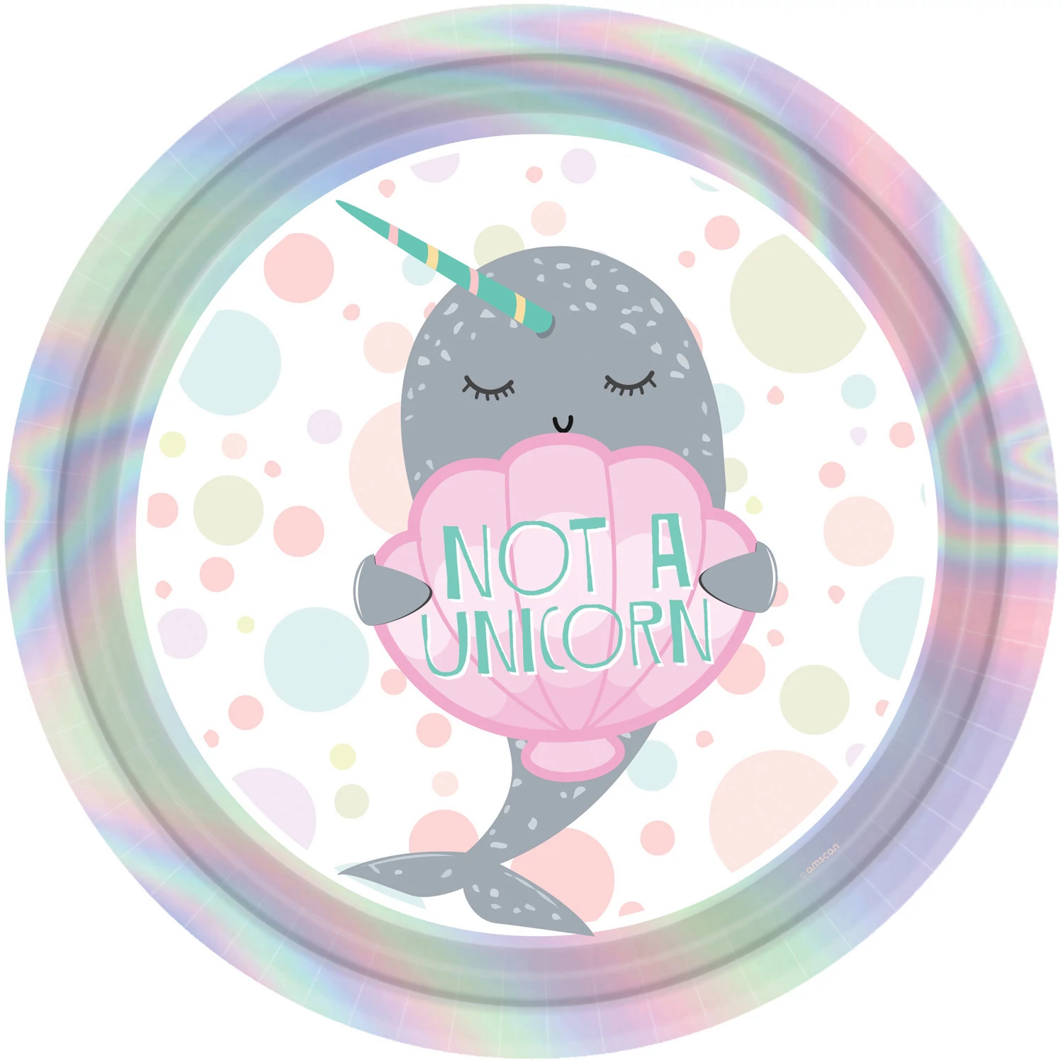 Not a Unicorn - Cethal papírtányér 23 cm-es, 8db/cs