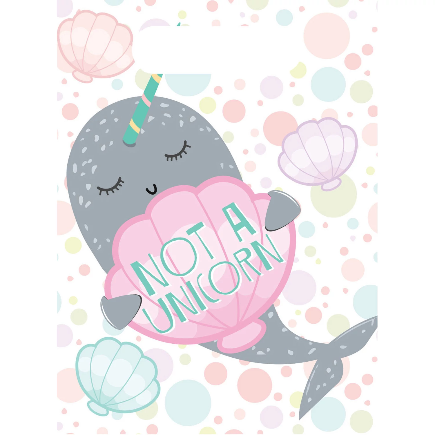 Not a Unicorn - Cethal műanyag ajándéktasak - 8 db / csomag