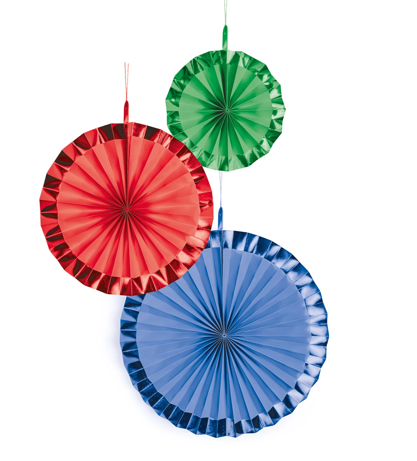 Szivárvány színű fényes legyeződekoráció 18 cm, 30 cm, 38 cm 3 db/cs