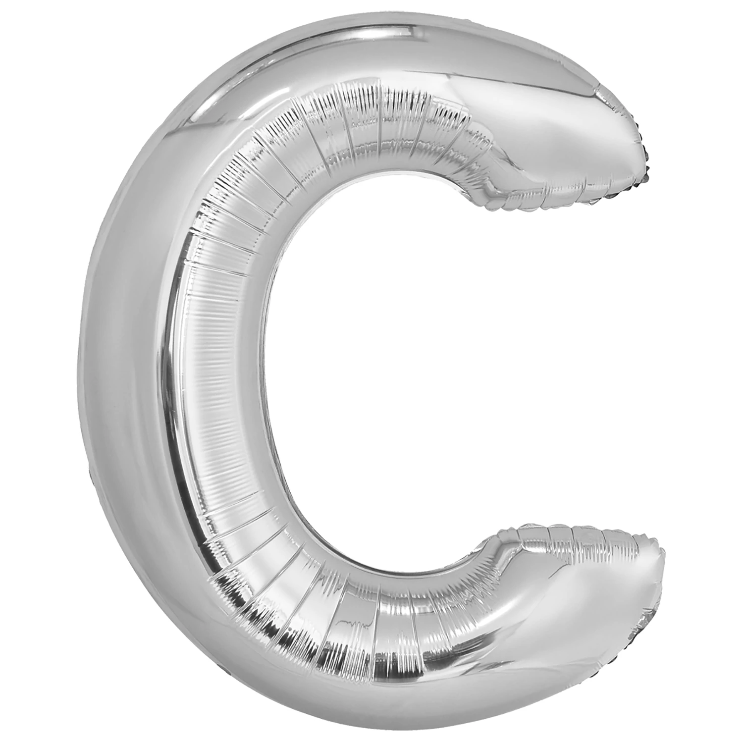 SuperShape - ezüst C betű fólia lufi, 86 cm