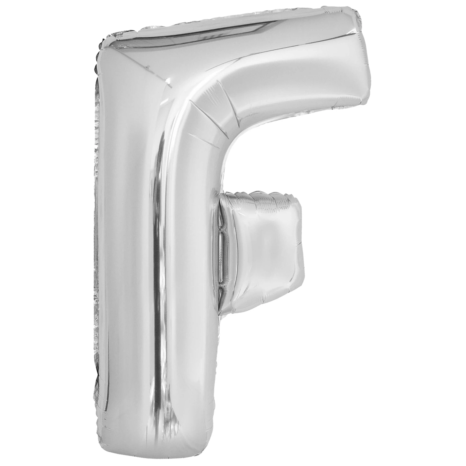 SuperShape - ezüst F betű fólia lufi, 86 cm