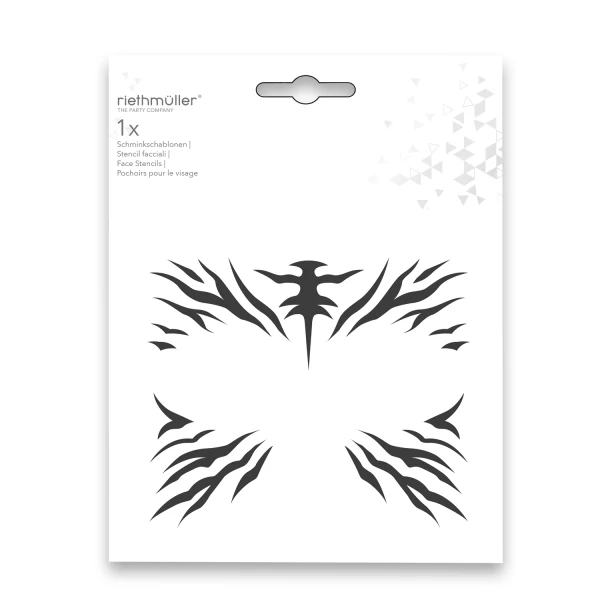 Arcfestő sablon - 4 db / csomag